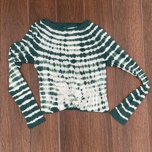 PINK Victorias Secret Tie Dyed Twist Cut Off Top S